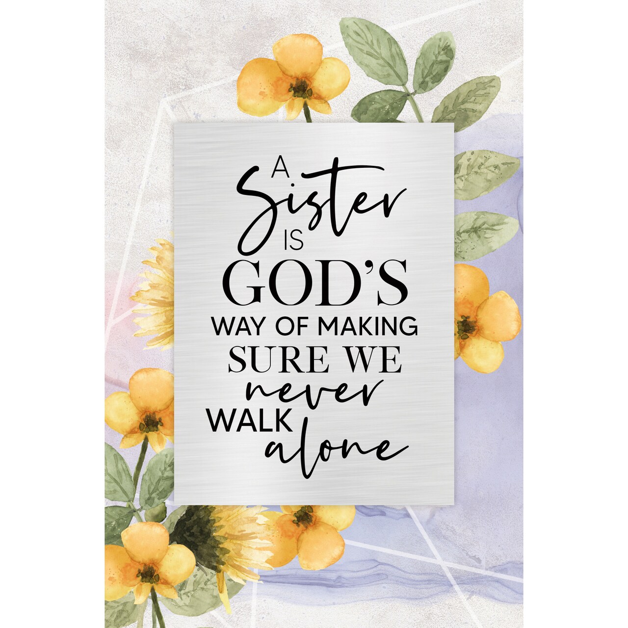 Dexsa A Sister Is God's Wood Plaque with Easel and Wall Hanger 6"x9"